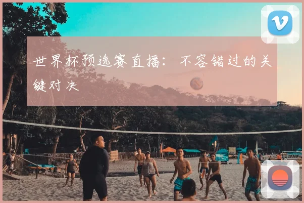世界杯预选赛直播：不容错过的关键对决